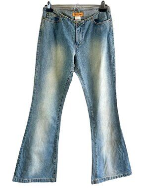 Dirty Jeans Vtg Y2K 2000s Low Rise Medium Wash Bootcut Jeans